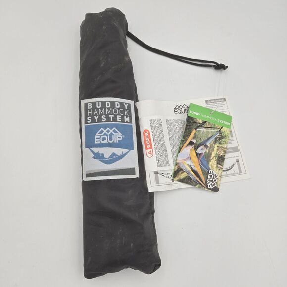 Equip Buddy Tandem Hammock System New with Tags in Drawstring Pouch Spreader Bar - Picture 1 of 3